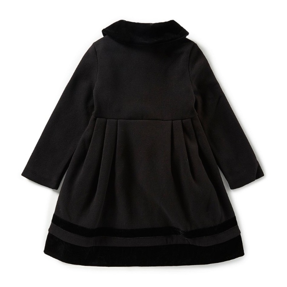 •host pick• Copper Key Girls Velvet Trim PeaCoat - Picture 2 of 8